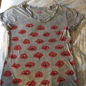 Jcrew lips tee